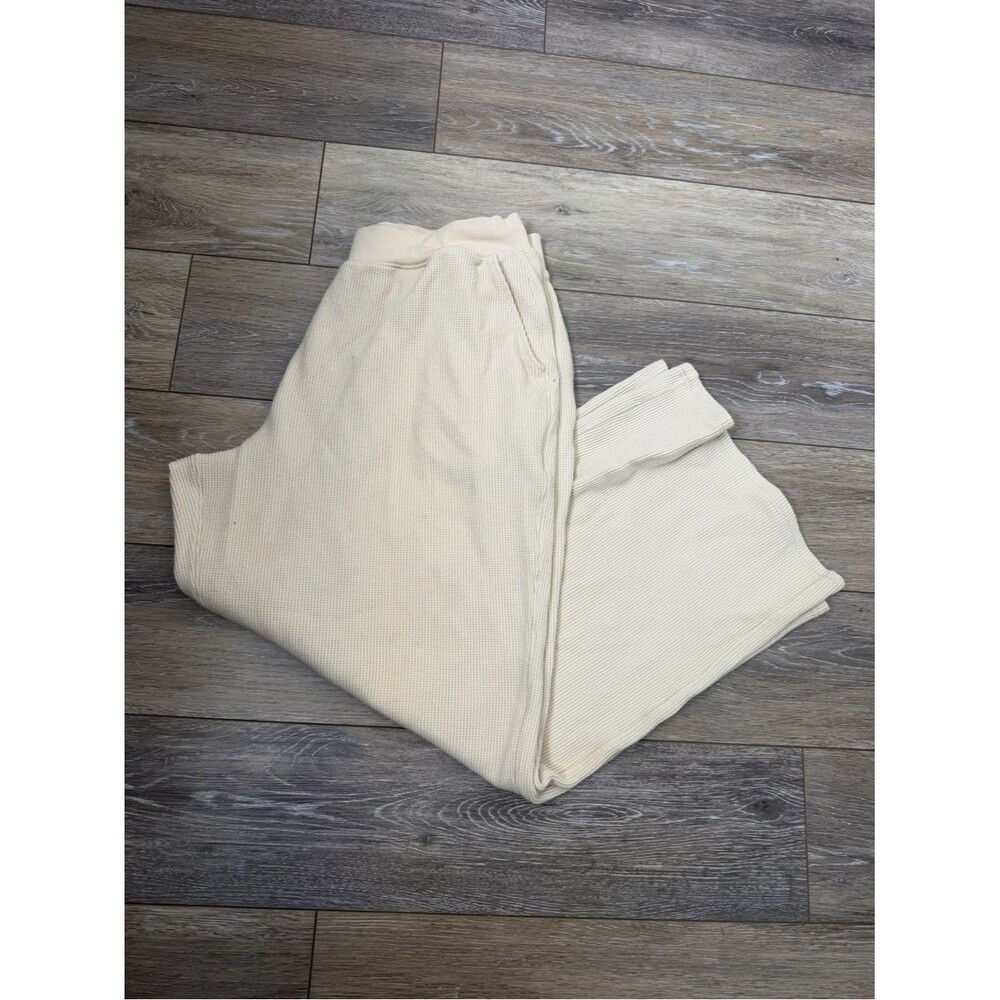 Parade Cream Waffle Knit Lounge Pants Sz XL